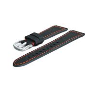 Chris Benz synthetic tape Depthmeter Black/Red - Syntetyczny pasek Depthmeter Digital 200M, Chronograph 200M - pasek-do-zegarka-chris-benz-depthmeter-czarno-czerwony.jpg