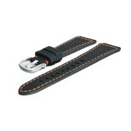 Chris Benz synthetic tape Depthmeter Black/Orange - Syntetyczny pasek Depthmeter Digital 200M, Chronograph 200M - pasek-do-zegarka-chris-benz-depthmeter-czarno-pomaranczowy.jpg