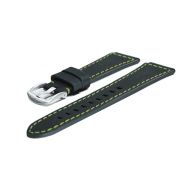 Chris Benz synthetic tape Depthmeter Black/Green - Syntetyczny pasek Depthmeter Digital 200M, Chronograph 200M - pasek-do-zegarka-chris-benz-depthmeter-czarno-zielony.jpg