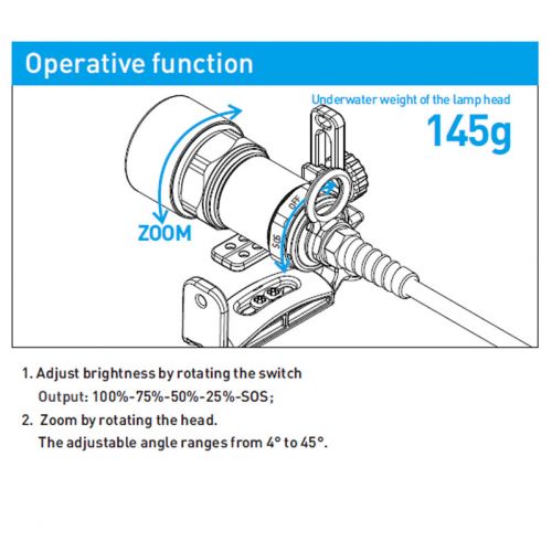 Divepro Believe 4000 lumens, backmount ()