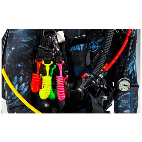 Best Divers Retractor Color Vela – Colorful Diving Retractor with Stainless Steel Carabiner ()