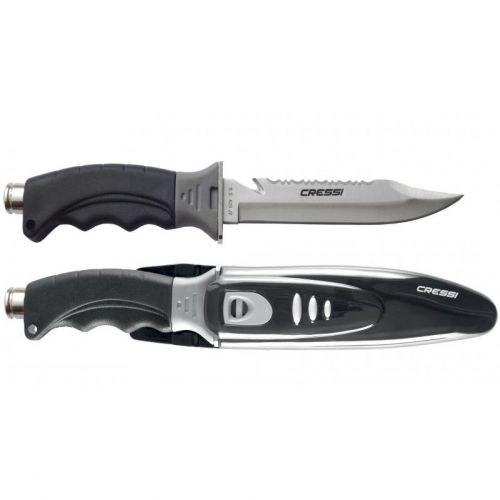 Cressi Borg Diving Knife – Large Professional Stainless Steel Dive Knife ()