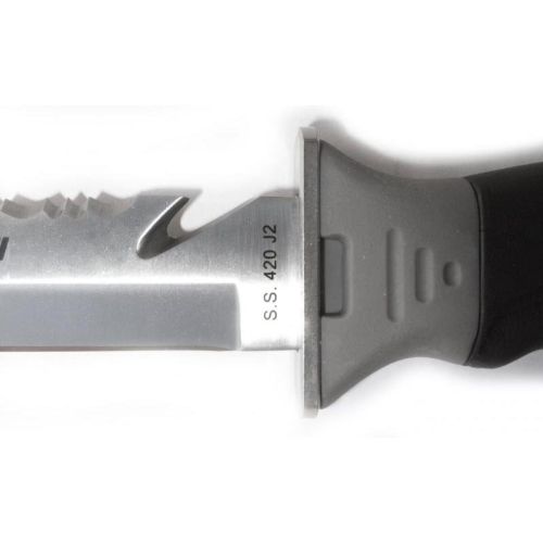 Cressi Borg Diving Knife – Large Professional Stainless Steel Dive Knife ()