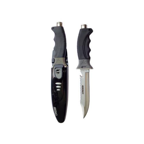 Cressi Borg Diving Knife – Large Professional Stainless Steel Dive Knife ()