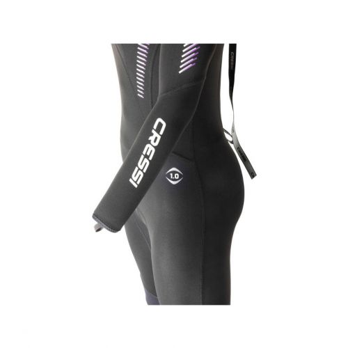 Women’s Diving Wetsuit Cressi Fast 1 mm – Neoprene Wetsuit for Tropical Waters ()