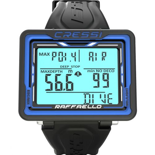 Cressi Raffaello Dive Computer – Large Screen, Nitrox, BT ()