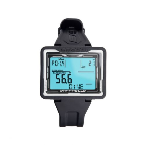 Cressi Raffaello Dive Computer – Large Screen, Nitrox, BT ()