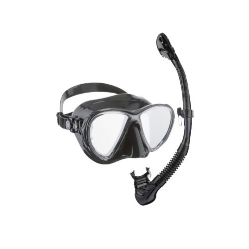 Snorkeling Set Cressi Big Eyes Evolution + Alpha Ultra Dry Set – Premium Mask and Dry Snorkel ()