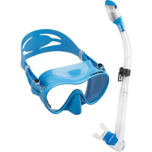 Cressi F1 Mask + Supernova Dry Snorkel Set – Premium Compact Diving & Snorkeling Gear ()