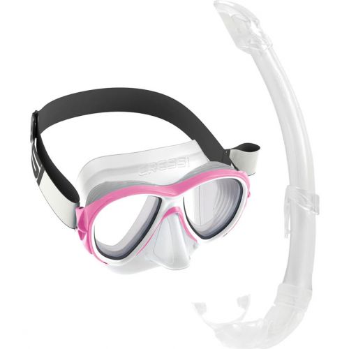  Cressi Samoa + Mexico Set – Snorkeling Mask and Snorkel with Fog-Stop System ()