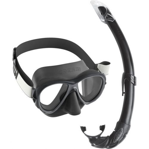 Cressi Samoa + Mexico Set – Snorkeling Mask and Snorkel with Fog-Stop System ()