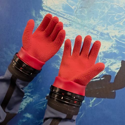 Fourth Element Dry Suit Gloves Red ()