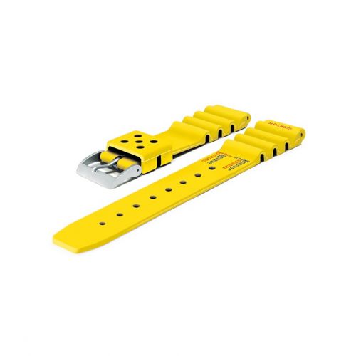 Chris Benz rubber strap Deep 500 M Automatic Yellow ()