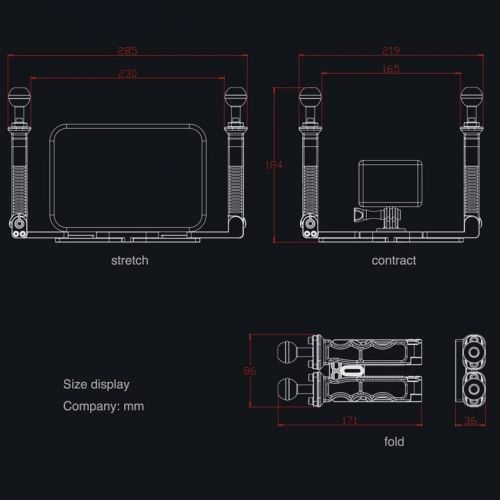 Divepro Z18B Foldable Camera Tray ()