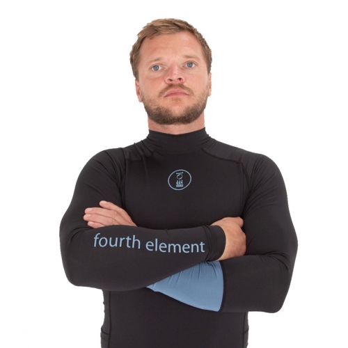 Fourth Element Men's Long Sleeve Hydro-T Black/Ocean blue ()