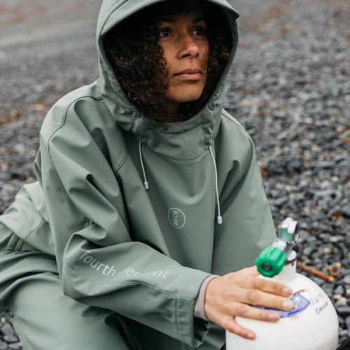 Fourth Element Storm Poncho sea moss ()