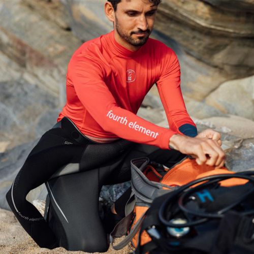 Fourth Element Men's Long Sleeve Hydro-T Lava/Deep blue ()