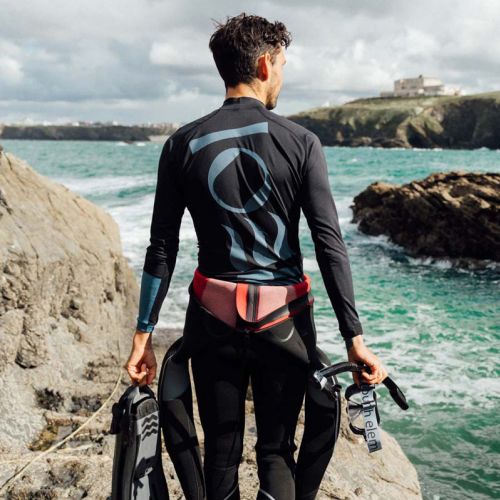 Fourth Element Men's Long Sleeve Hydro-T Black/Ocean blue ()