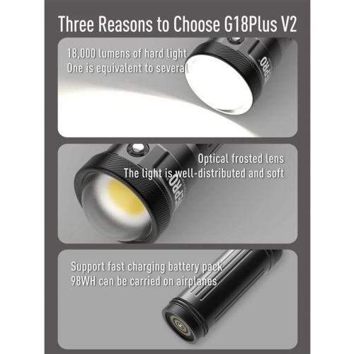 Divepro G18 Plus V2 Light 18000 lumens ()