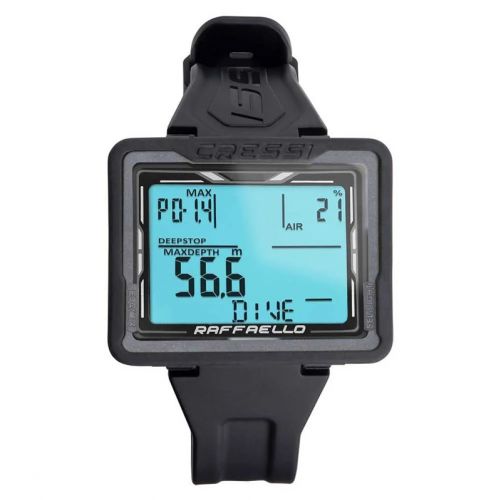 Cressi Raffaello Dive Computer – Large Screen, Nitrox, BT ()