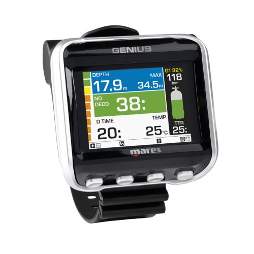 Mares Genius Diving Computer + Led Tank Module Set ()