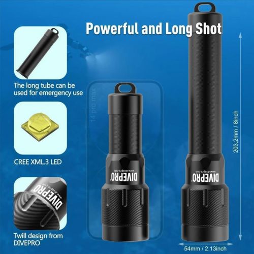 Divepro D18 plus torch 1800 lumens ()