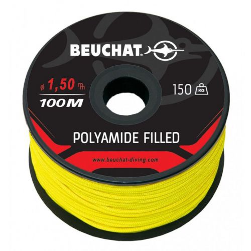 Beuchat Roll 50 m Nylon Kevlar 1.5 mm Yellow Line ()
