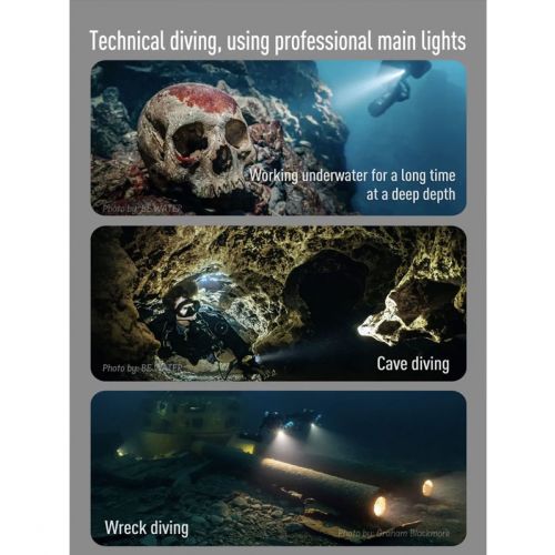 Divepro M6500S-V2 light 7000 lumens, sidemount ()
