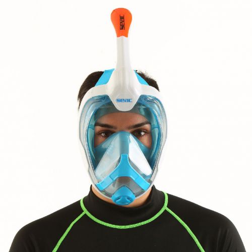 Seac Magica L/XL Full Face Snorkel Mask - panoramic view ()