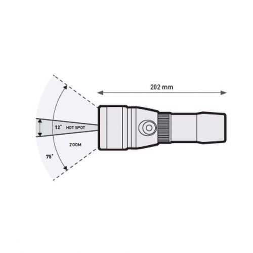 Mares EOS 10LRZ Dive Torch with Adjustable Beam – 1100 Lumens ()