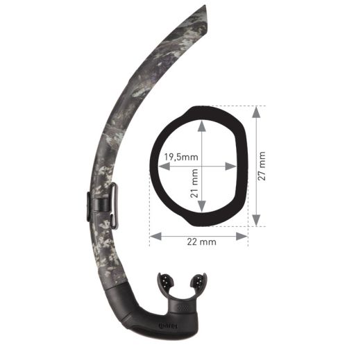 Mares Dual Camo Snorkel - Freediving & Spearfishing ()