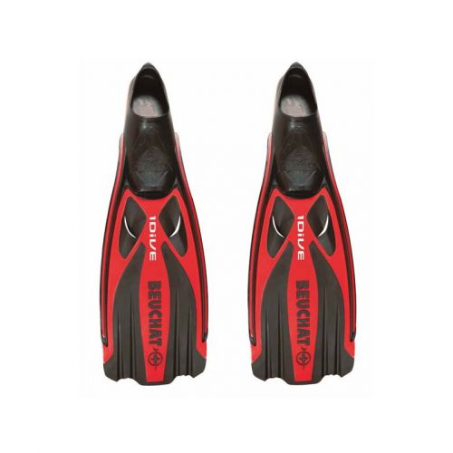 Beuchat Fins 1Dive Full-Foot Red ()