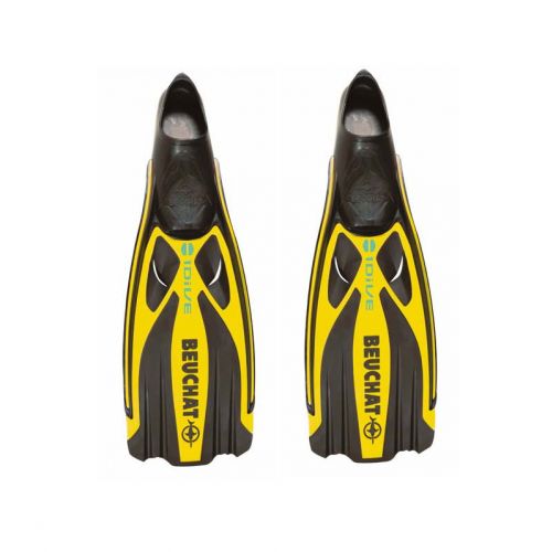 Beuchat Fins 1Dive Full-Foot Yellow ()