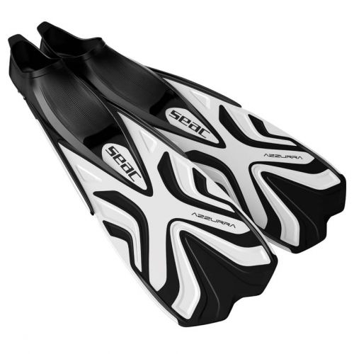 Seac Azzurra Full Foot Fins Lightweight Snorkeling ()