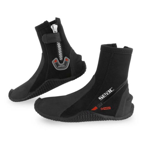 Seac Basic HD 3mm Diving Boots with Zipper ()