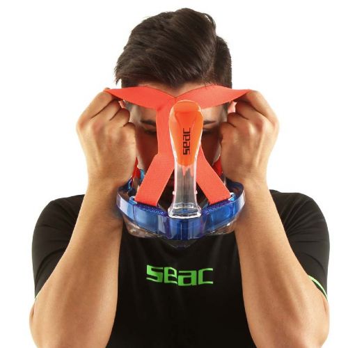Seac Magica L/XL Full Face Snorkel Mask - panoramic view ()