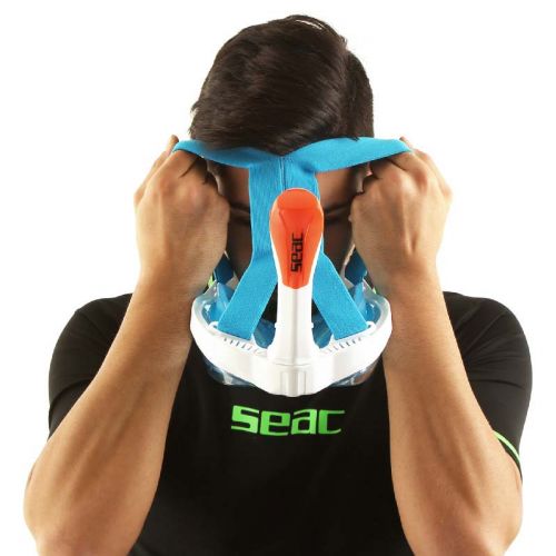 Seac Magica L/XL Full Face Snorkel Mask - panoramic view ()
