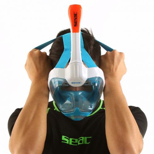 Seac Magica L/XL Full Face Snorkel Mask - panoramic view ()