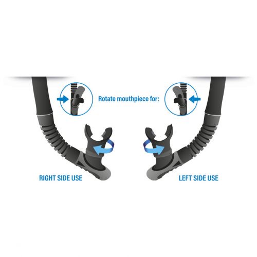 Seac Reverse Dry – Dry Snorkel for Snorkeling and Diving ()