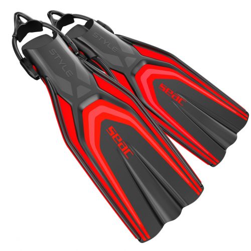 Seac Style S Bungee Fins Lightweight Travel Scuba ()