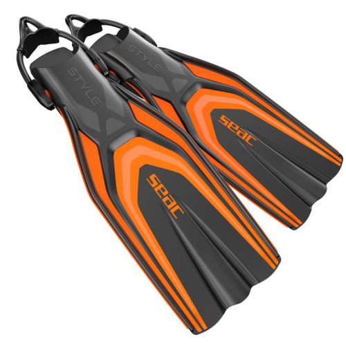 Seac Style S Bungee Fins Lightweight Travel Scuba ()