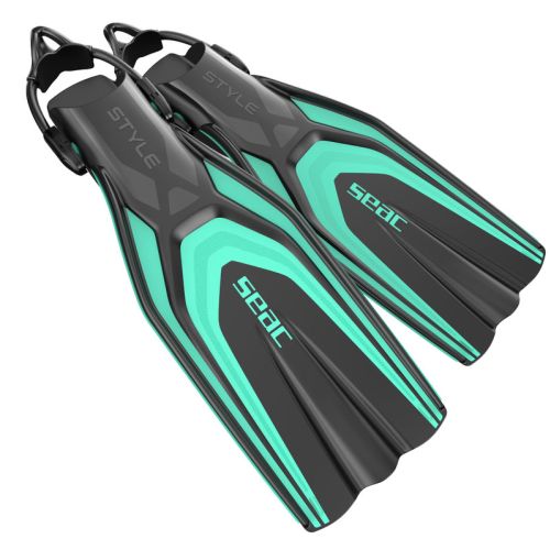 Seac Style S Bungee Fins Lightweight Travel Scuba ()