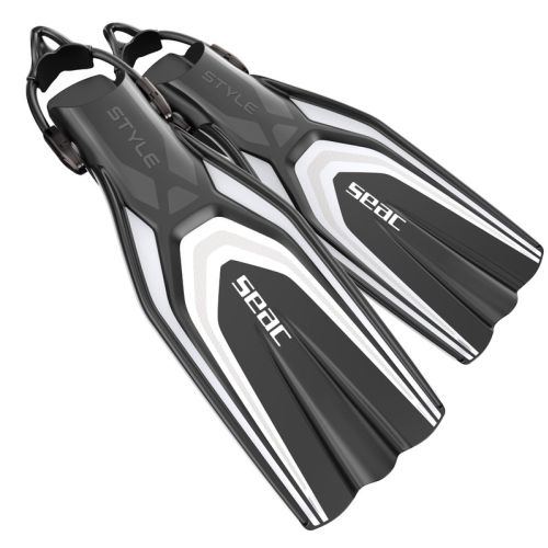 Seac Style S Bungee Fins Lightweight Travel Scuba ()