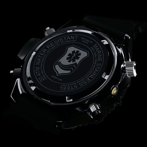 Chris Benz Depthmeter Digital 200M Rescue Diver CB-D200X-RS-KBS ()